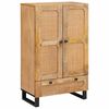 vidaXL Highboard z szufladą Brązowy 40 x 33 x 110 cm Drewno z mango