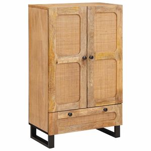 vidaXL Highboard z szufladą Brązowy 40 x 33 x 110 cm Drewno z mango