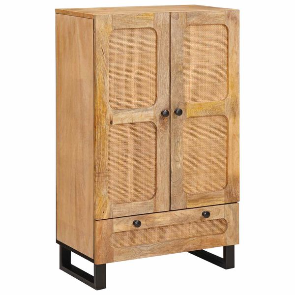 vidaXL Highboard z szufladą Brązowy 40 x 33 x 110 cm Drewno z mango