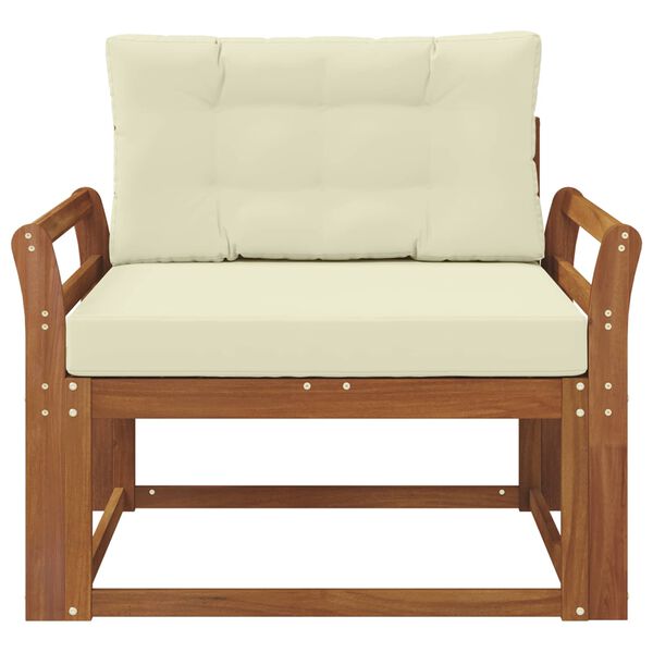 vidaXL Środkowa sofa ogrodowa Lite Drewno Akacji Naturalny