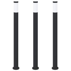 vidaXL Słupki oświetleniowe 3 szt. 110 cm Stal nierdzewna IP44