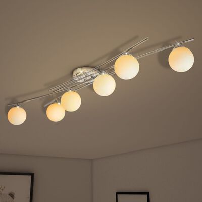 vidaXL Lampa sufitowa na 6 żarówek LED G9 240 W