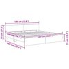 vidaXL Ramka ł&oacute;żka Stare drewno 180 x 200 cm Materiał drewnopochodny