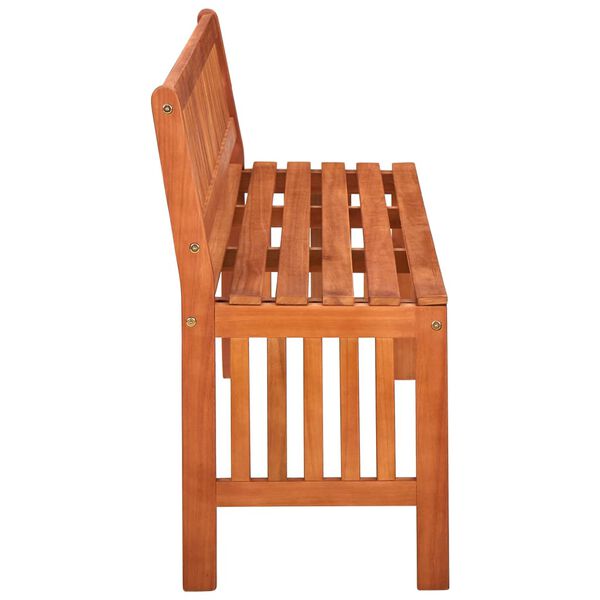 vidaXL Ławka ogrodowa, 137 cm, lite drewno eukaliptusowe