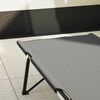 vidaXL Składane Łóżko Kempingowe Szary 206 x 76 x 74 cm Tkanina Oxford
