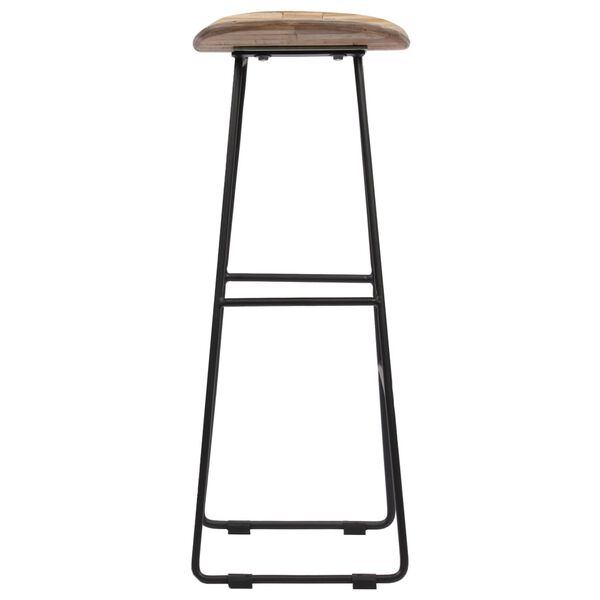 vidaXL Krzesła barowe, 4 szt., drewno tekowe z odzysku