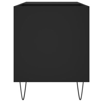 vidaXL Szafka na płyty, czarna, 85x38x48 cm, materiał drewnopochodny