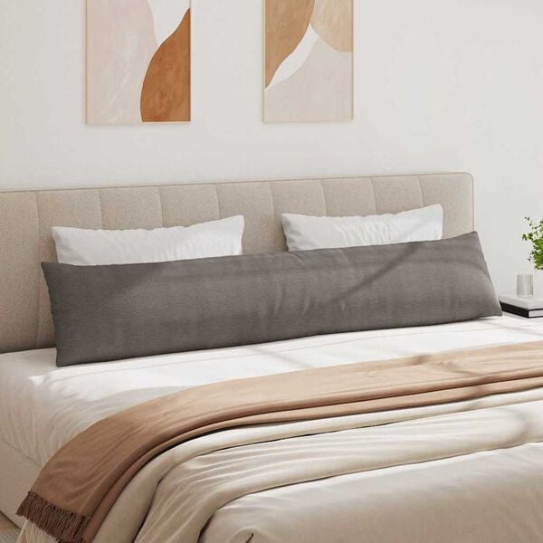 vidaXL Poduszki na sofę 2 pcs Jasnoszary 200 x 40 cm