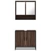 vidaXL 2-częściowy zestaw mebli łazienkowych, brązowy dąb