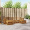 vidaXL Zestawy sof 6 pcs Naturalny Lite Drewno Akacji