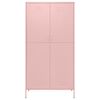 vidaXL Szafa, różowa, 90x50x180 cm, stalowa