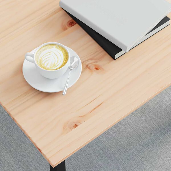 vidaXL Stolik kawowy Naturalny 50 x 50 x 36 cm Lite drewno sosnowe