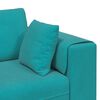 vidaXL Sofa z poduszką 3 pcs Turkusowy Aksamit