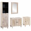 vidaXL Zestaw mebli łazienkowych 4 pcs Biały Materiał drewnopochodny