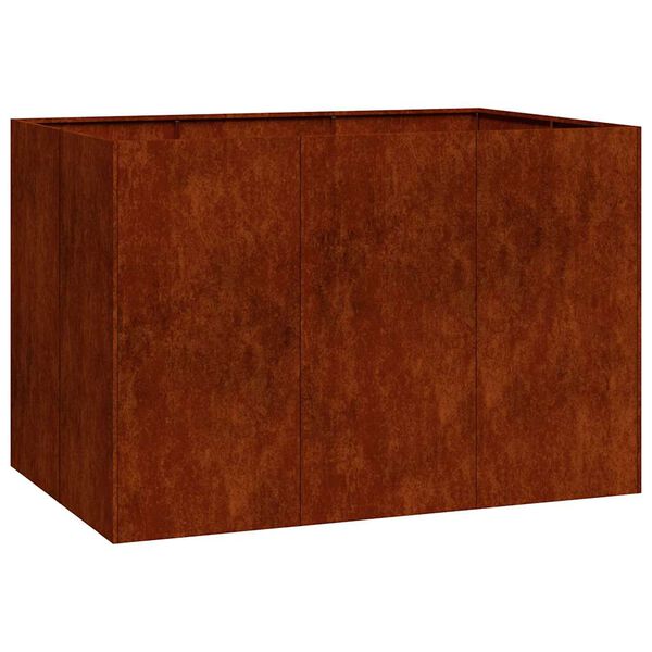 vidaXL Doniczka Rusty 120x80x80 cm Stal nierdzewna