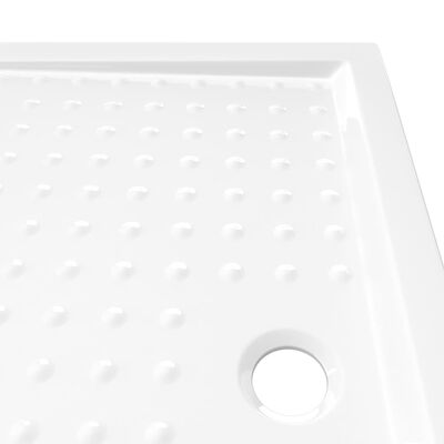 vidaXL Brodzik prysznicowy z wypustkami, biały, 80x100x4 cm, ABS