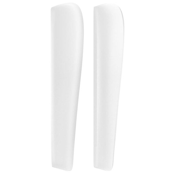 vidaXL Zagł&oacute;wek uszak, biały, 147x23x118/128 cm, sztuczna sk&oacute;ra