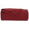 vidaXL Koce narzutowe 6 pcs Bordeaux Czerwony 170 x 130 cm Polar