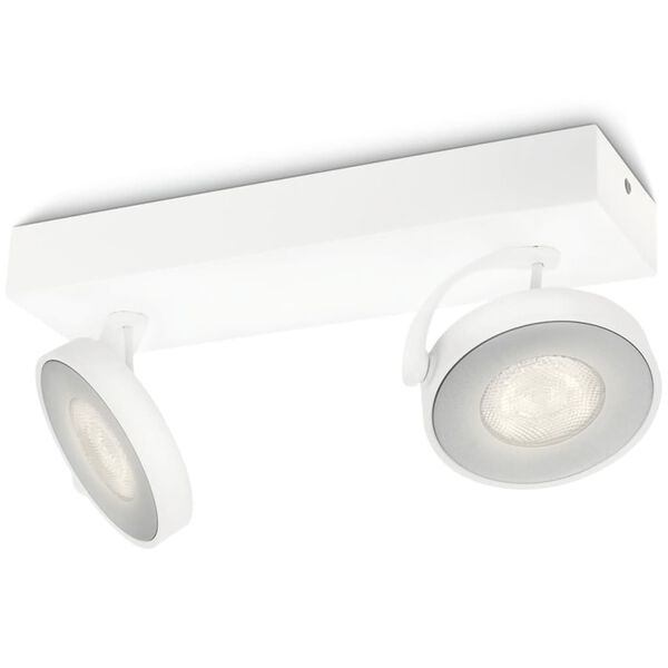 Philips myLiving Reflektor LED Clockwork, 2x4,5 W, biały, 531723116