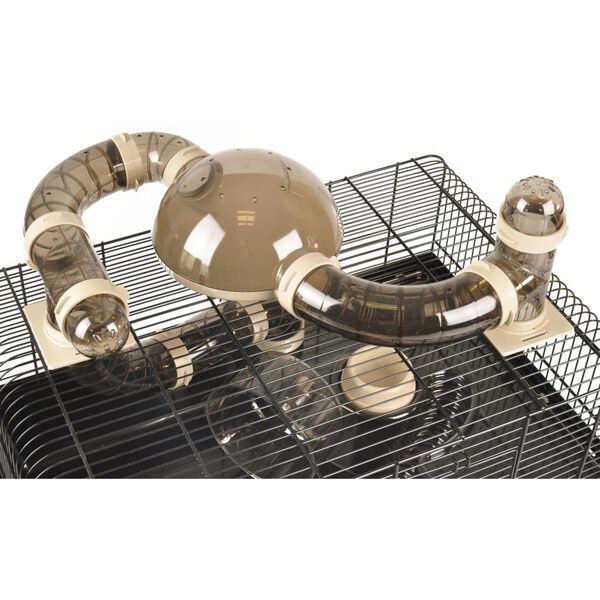 FLAMINGO Klatka dla chomika Figo, 58x38x40 cm, czarno-brązowa