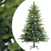 vidaXL Sztuczna choinka z zawiasami 150 cm PVC i Metal zielony