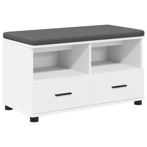 vidaXL Ławka w przedpokoju Biały 80 x 38 x 46 cm