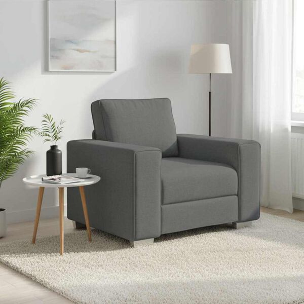 vidaXL Sofa Ciemnoszary 100 x 80 x 82 cm tkanina