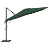 vidaXL Parasol Roma Zielony 286 x 284 x 265 cm Aluminium i Poliester