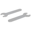 vidaXL Spanner 2 pcs Srebrny 10 mm Żelazo