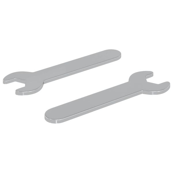 vidaXL Spanner 2 pcs Srebrny 10 mm Żelazo