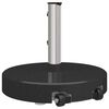 vidaXL Podstawa do parasola Czarny 45 x 45 x 37.5 cm Granit