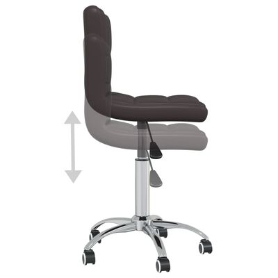 vidaXL Obrotowe krzesła stołowe, 4 szt., brązowe, sztuczna skóra