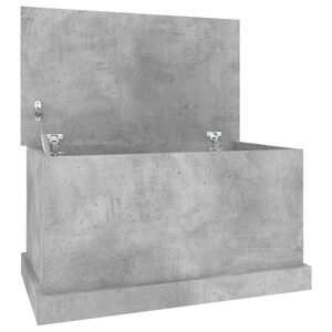 vidaXL Skrzynia, szarość betonu, 70x40x38 cm, materiał drewnopochodny