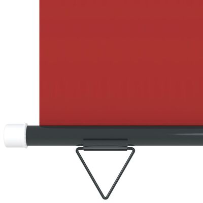 vidaXL Markiza boczna na balkon, 170 x 250 cm, czerwona