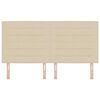 vidaXL Wezgłowie LED Ze LED Lights Kremowy 180 cm Poliester