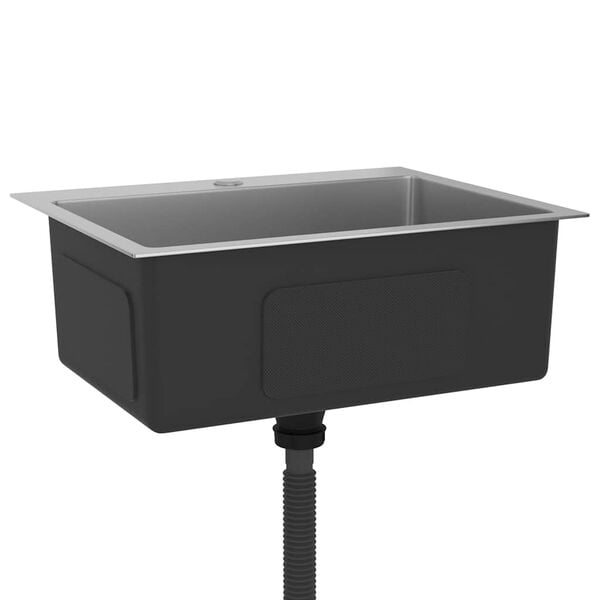 vidaXL Ręcznie robiony zlew kuchenny, stal nierdzewna