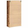 vidaXL Highboard Stare drewno 80 x 33 x 150 cm Materiał drewnopochodny