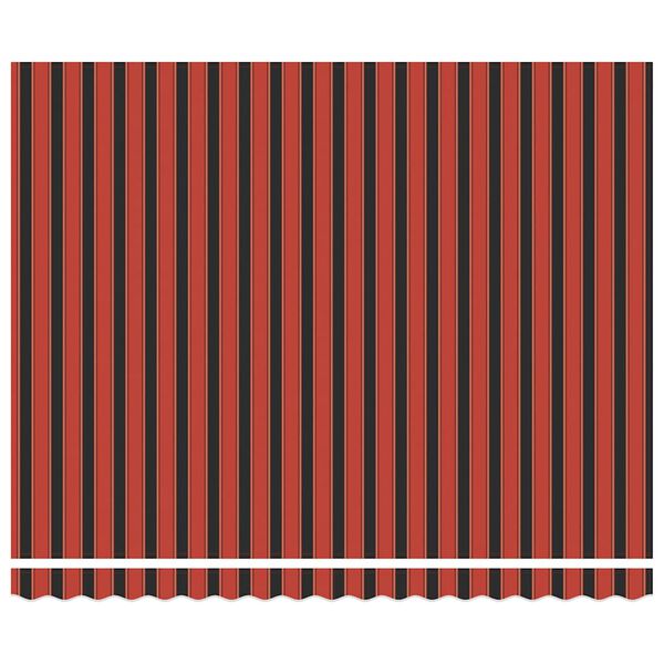 vidaXL Zwijana markiza, pomarańcz i brąz, 4x3 m, tkanina i aluminium