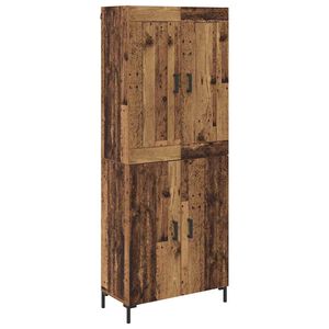 vidaXL Highboard 2 pcs Stare drewno Materiał drewnopochodny