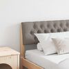 vidaXL Tapicerowane wezgłowie Ciemnoszary 200 cm Lite drewno sosnowe