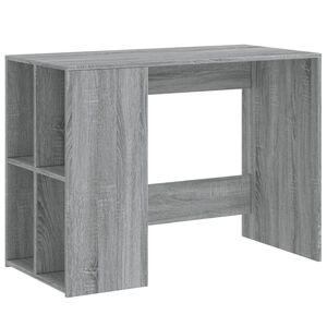 vidaXL Biurko, szary dąb sonoma, 102x50x75 cm, materiał drewnopochodny