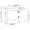 vidaXL Szafka Nocna Stare drewno 45 x 34 x 44,5 cm