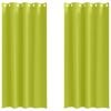 vidaXL Firany blackout z k&oacute;łkami 2 szt. zielony 225 x 140 cm Poliester