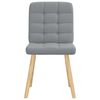 vidaXL Krzesła stołowe, 4 szt., jasnoszare, obite tkaniną