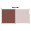 vidaXL Wysuwana markiza boczna na taras, 160 x 300 cm, brązowa