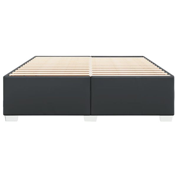 vidaXL Rama ł&oacute;żka, czarna, 180x200 cm, sztuczna sk&oacute;ra