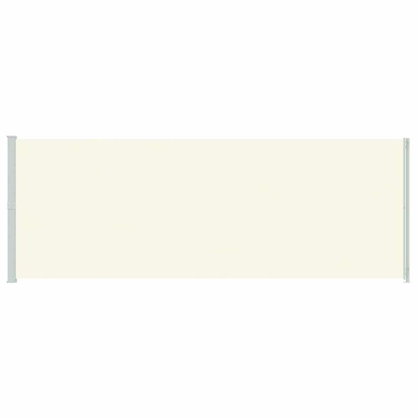 vidaXL Zwijana markiza boczna na taras, 220x600 cm, kremowa
