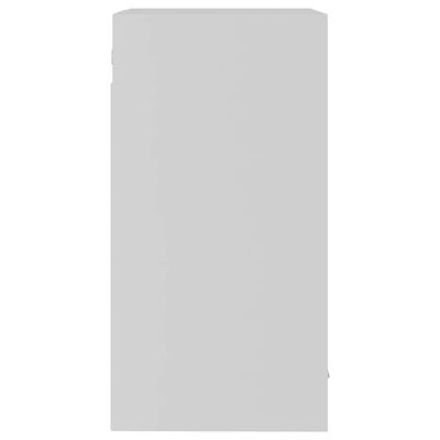 vidaXL Szafka wisząca z szybą, biała, 40x31x60 cm
