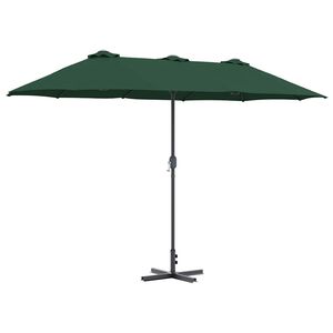 vidaXL Parasolka ogrodowa 370 x 197 x 239 cm Poliester i aluminium