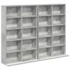 vidaXL Kabinet na płyty CD 2 szt. Betonowy szary 65 x 23,5 x 97,5 cm